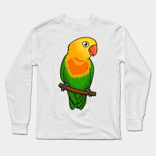 Cute lovebird cartoon parrot Long Sleeve T-Shirt